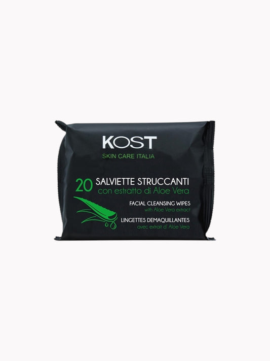 KOST Facial Cleansing Wipes with Aloe Vera – 20 Wipes